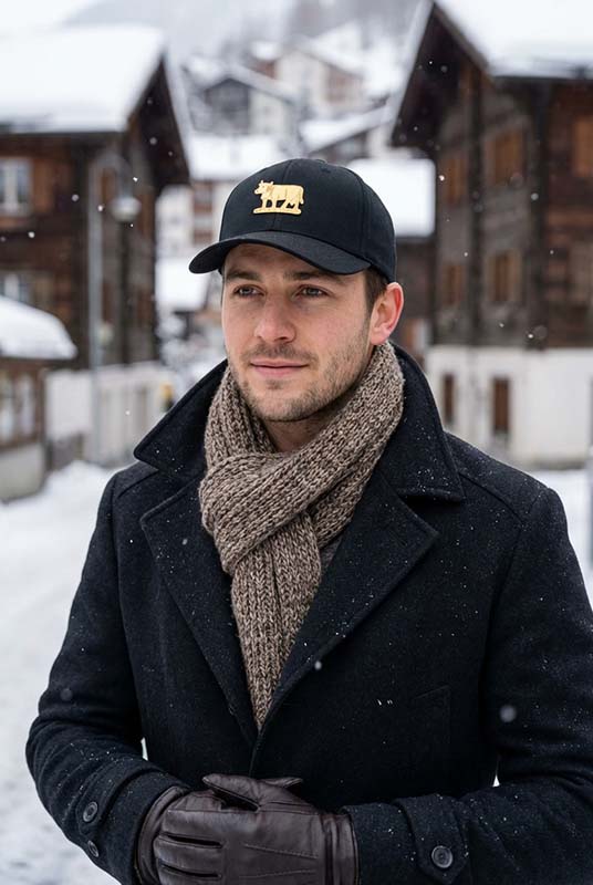 Stockberg  Original Appenzell Kuh Cap - curved