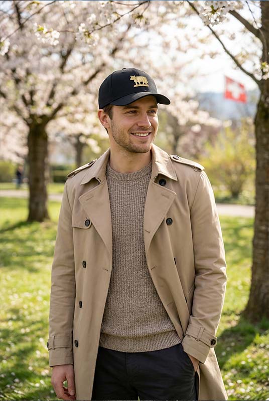 Stockberg  Original Appenzell Kuh Cap - curved