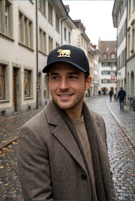 Stockberg  Original Appenzell Kuh Cap - curved